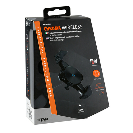 Uchwyt na smartfon LAMPA Optiline Chroma z bezprzewodowym ładowaniem