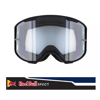 Gogle motocyklowe RED BULL SPECT STRIVE-012 przeźroczyste - czarne