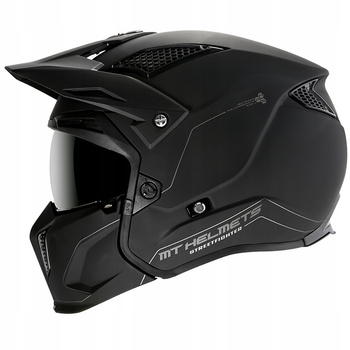 Kask trialowy MT Helmets STREETFIGHTER SV A1 z blendą czarny matowy