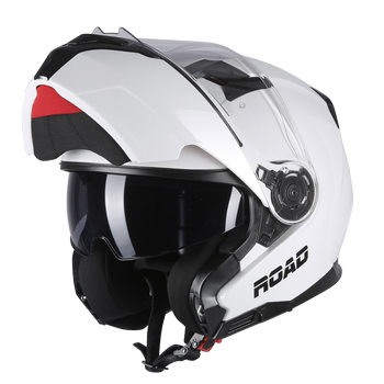 Kask szczękowy PILOT ROAD SV biały połysk