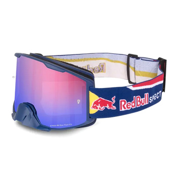 Gogle motocyklowe RED BULL SPECT STRIVE-008 lustrzane - niebieskie