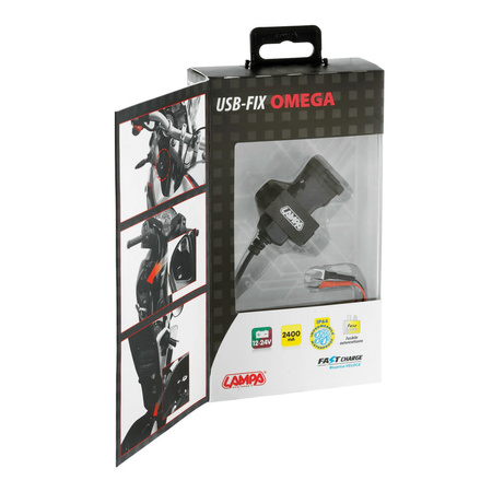 Ładowarka USB do skutera LAMPA OMEGA