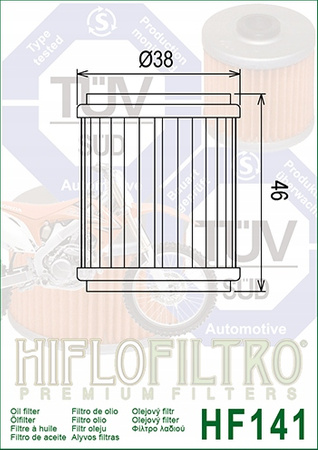 Filtr oleju HIFLO HF141