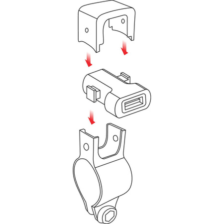 Ładowarka USB na kierownicę motocykla LAMPA TUBE