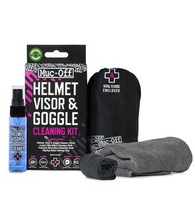 Muc-Off - Zestaw do czyszczenia wizjerów i szybek kasków, gogli i motocykla - Helmet, Visor & Goggle Cleaning Kit