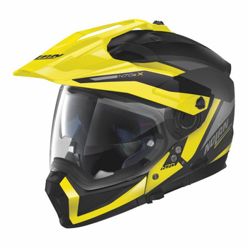 Kask modułowy NOLAN N70-2 X STUNNER czarno/żółty matowy