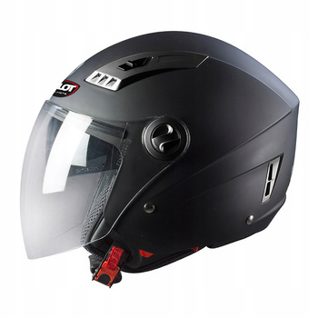 Kask otwarty PILOT KIRON 3 SV z blendą czarny matowy