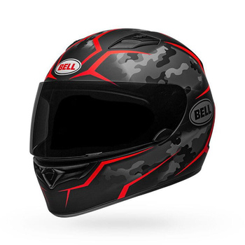 Kask integralny BELL QUALIFIER STEALTH czarny/czerwony matowy