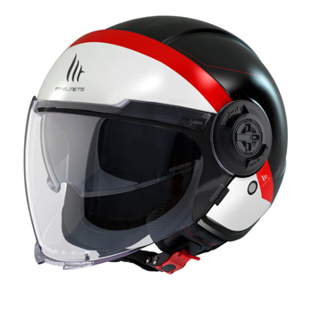 Kask otwarty MT Helmets VIALE SV 68 UNIT A5 czarny/matowy