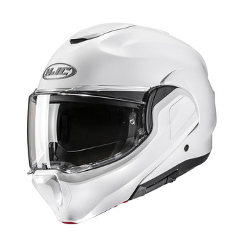 Kask szczękowy HJC F100 Pearl White biały połysk