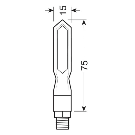  Kierunkowskazy LAMPA Piercer SQ sekwencyjne LED 12V czarne