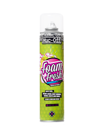 Muc-Off - Pianka odświeżająca do kasku, butów i rękawic motocyklowych - 400ml - Foam Fresh