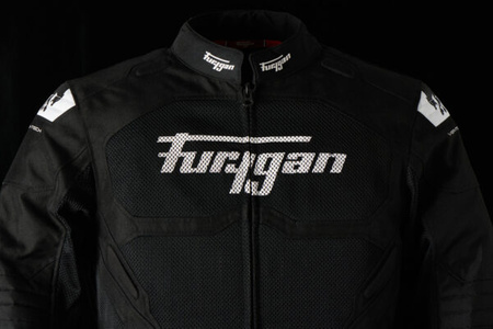 Kurtka motocyklowa FURYGAN ATOM VENTED EVO czarno/biała