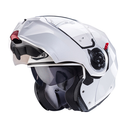 Kask szczękowy CABERG DUKE EVO biały/połysk